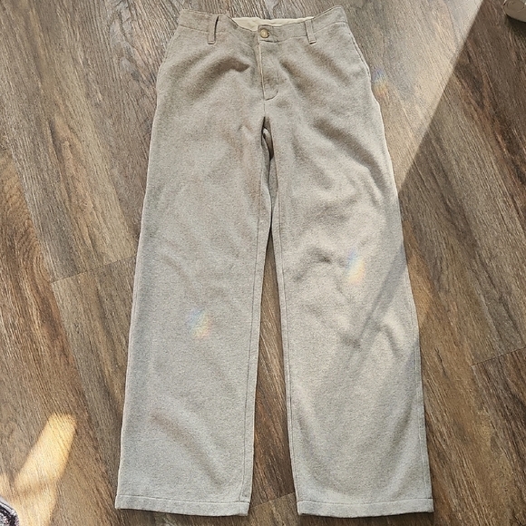 Ralph Lauren Polo Sport Gray Knit Fleece Lined Straight Leg Chinos Size S\P - Picture 1 of 7